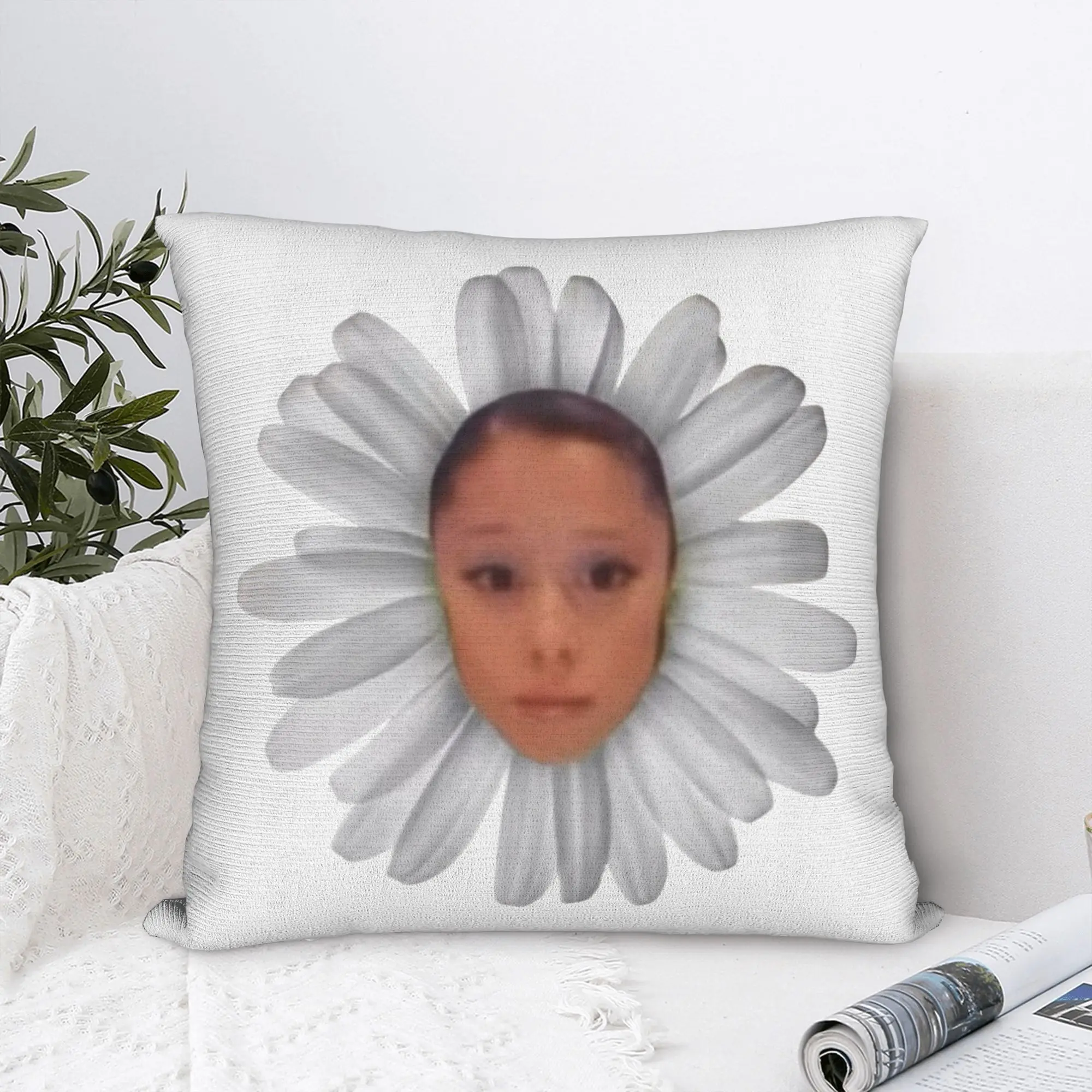 Arianas Pop Singer Grandes Pillowcase Printed Polyester Cushion Cover Decor Sunshine Throw Pillow Case Cover Bed Square