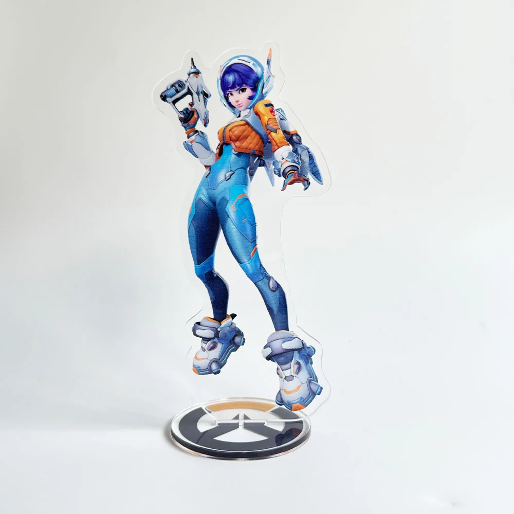 New Overwatch 2 15cm Acrylic Stand keychain Figures Zenyatta , McCree & D.Va Game Collectible Merchandise Desktop Decoration Fan view 4
