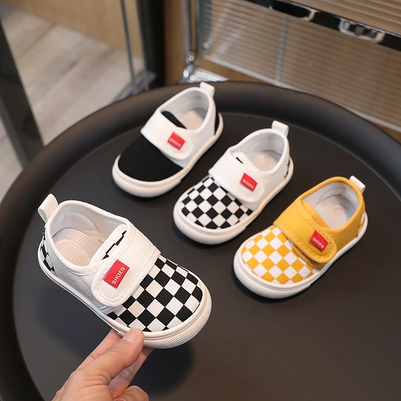 

2025 New Children Canvas Shoe Spring Summer Children Sneakers Boy Girl Cloth Shoes Kid Shoes Baby Kindergarten Baby Sneakers