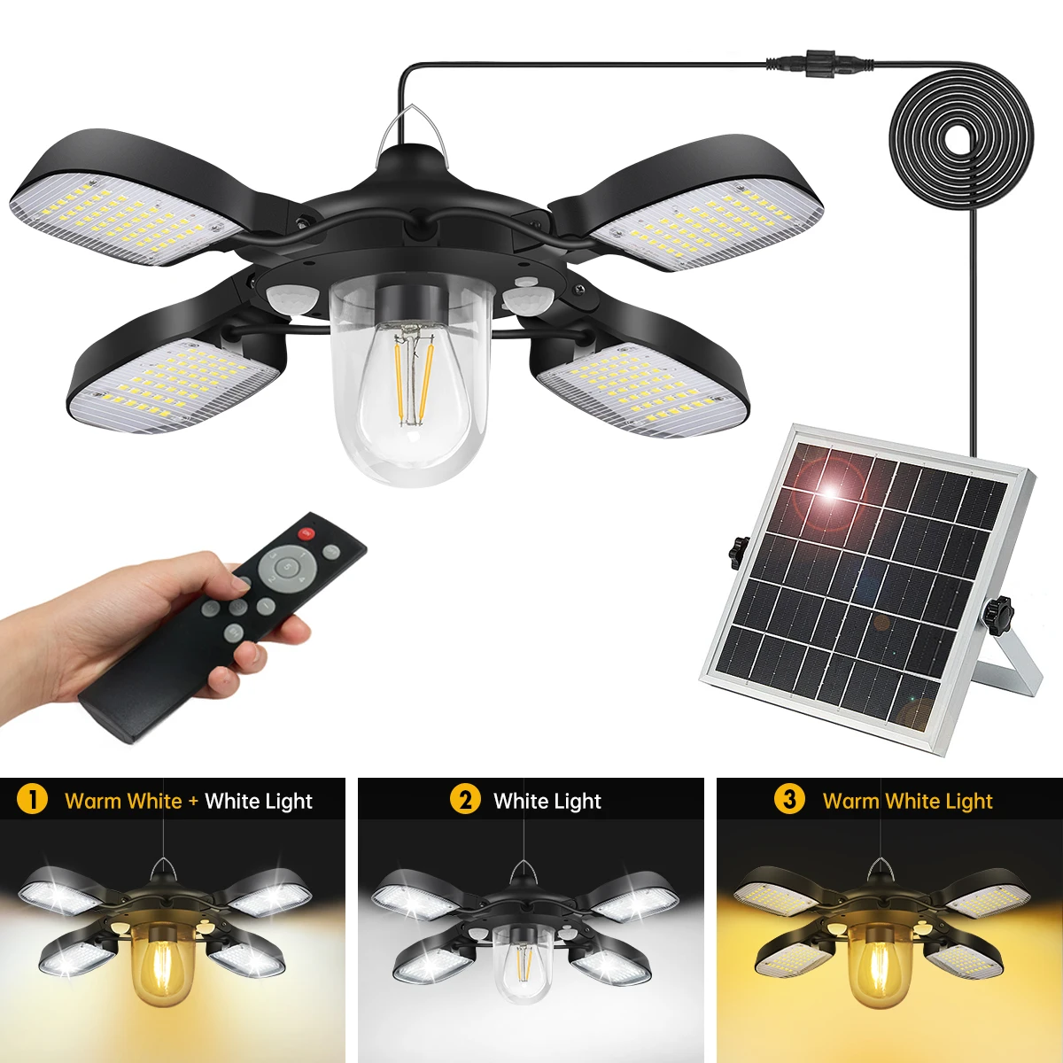 

Nice 192led Solar Powered Barn Light Solar Shed Light For Indoor And Outdoor 1000LM Dual Motion Sensor Solar Pendant Light For G