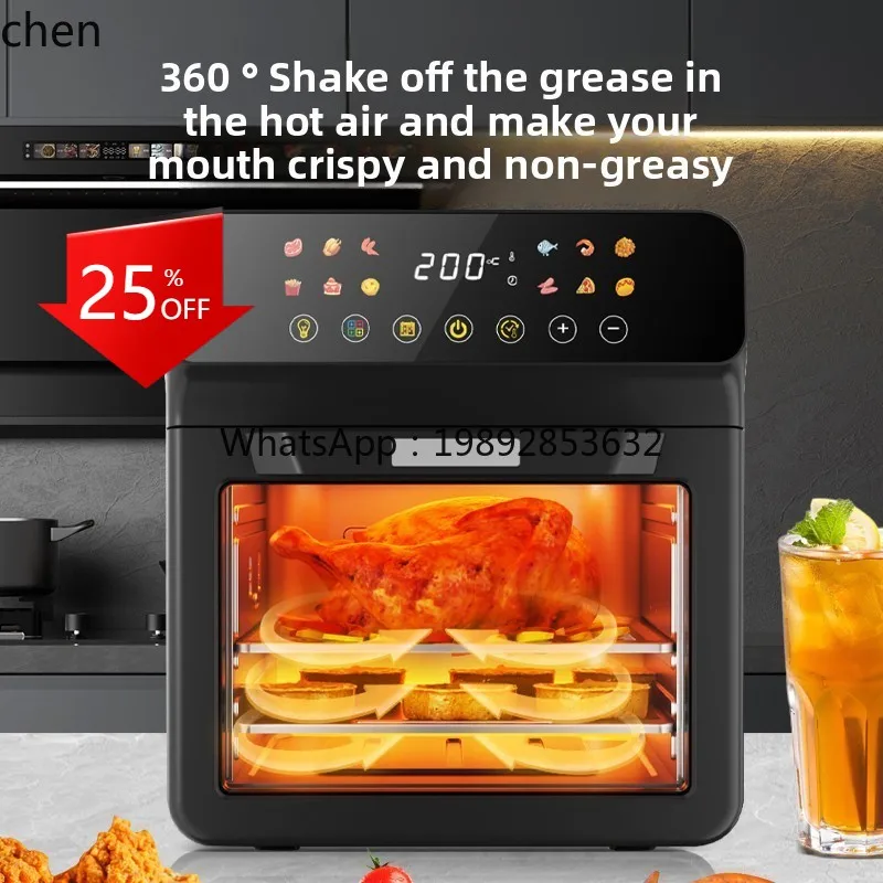 

Smart Home Multi-function Visual Large Capacity Color Touch Screen Air Fryer