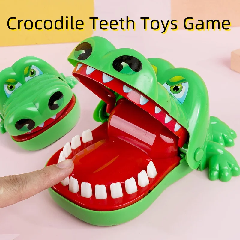 Crocodile Teeth Toys Game for Kids Crocodile Biting Finger Dentist Game Novelty Children's Lucky Game Trick Decompression Toy