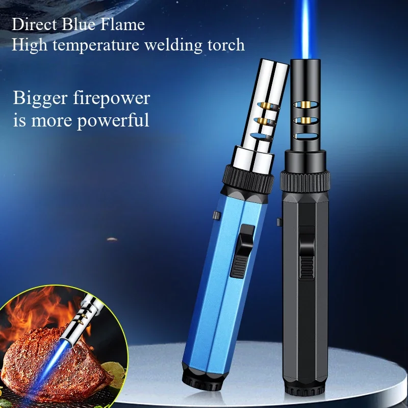 2025 Outdoor Camping Portable Direct Charging High Temperature Torch Lighter Kitchen Commercial Inflatable Flame Torch Ignifier