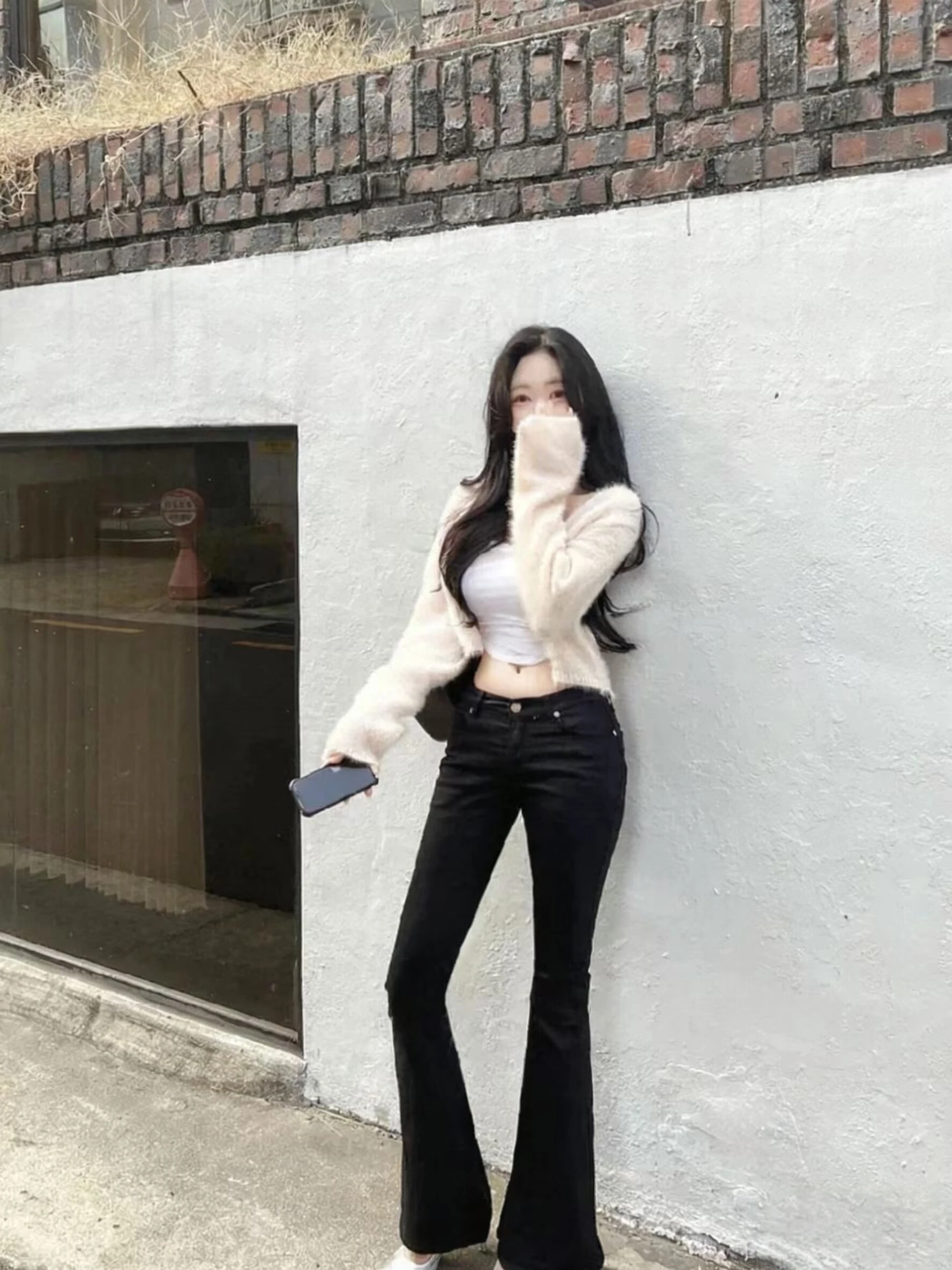 

Low Waist Flared Jeans Women's Elastic Butt Lifting Cotton Stretch Denim Pants Slim Fit Autumn Winter Faion Ins Sle