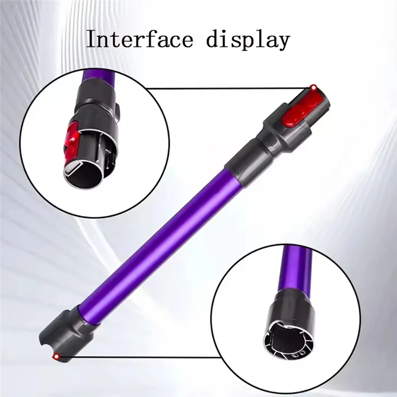 B64B-Extension Rod For Dyson V8 V7 V10 V6 V15 Accessories Metal Telescopic Aluminum Straight Pipe Dyson V11 Spare Part