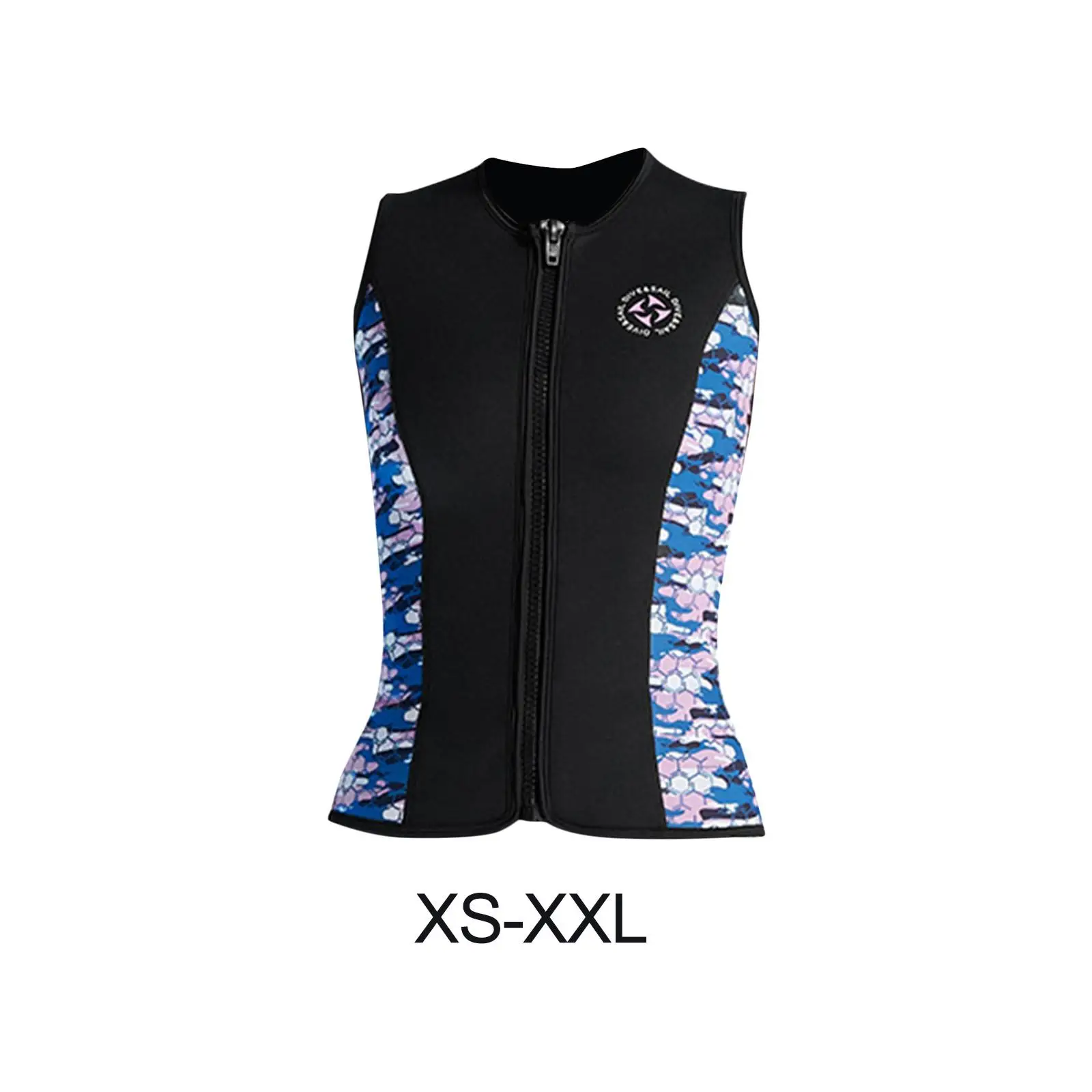 

3mm Women Wetsuit Top Wet Suit 3mm Diving Vest Snorkeling Vest Zipper Diving