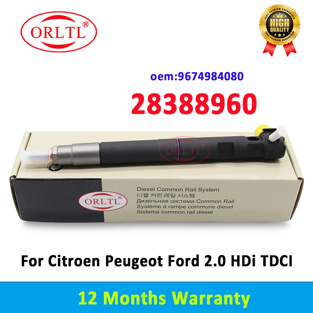 ORLTL 28388960 Orginal Diesel Fuel Injector 28602948 9674984080 New Diesel Fuel Injector For Delphi Citroen Peugeot Ford 2.0 HDi