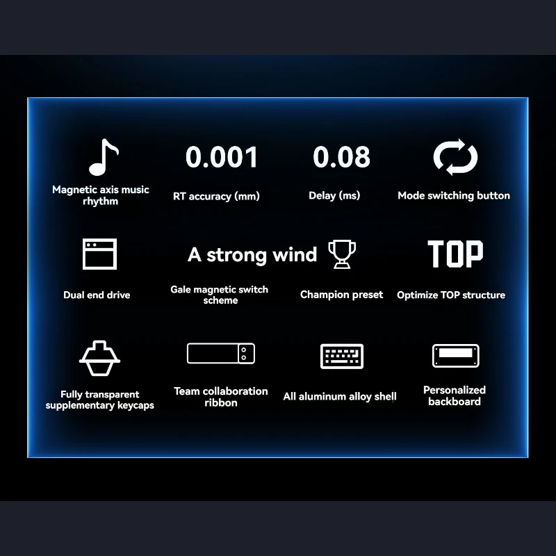 ATKxWOL/LEV EDGE60/63HE Magnetschalter-Tastatur, individuell, kabelgebunden, Aluminium, 8000 Hz, RT0,001 mm, E-Sport, Gaming, Büro, Tastatur, Geschenk