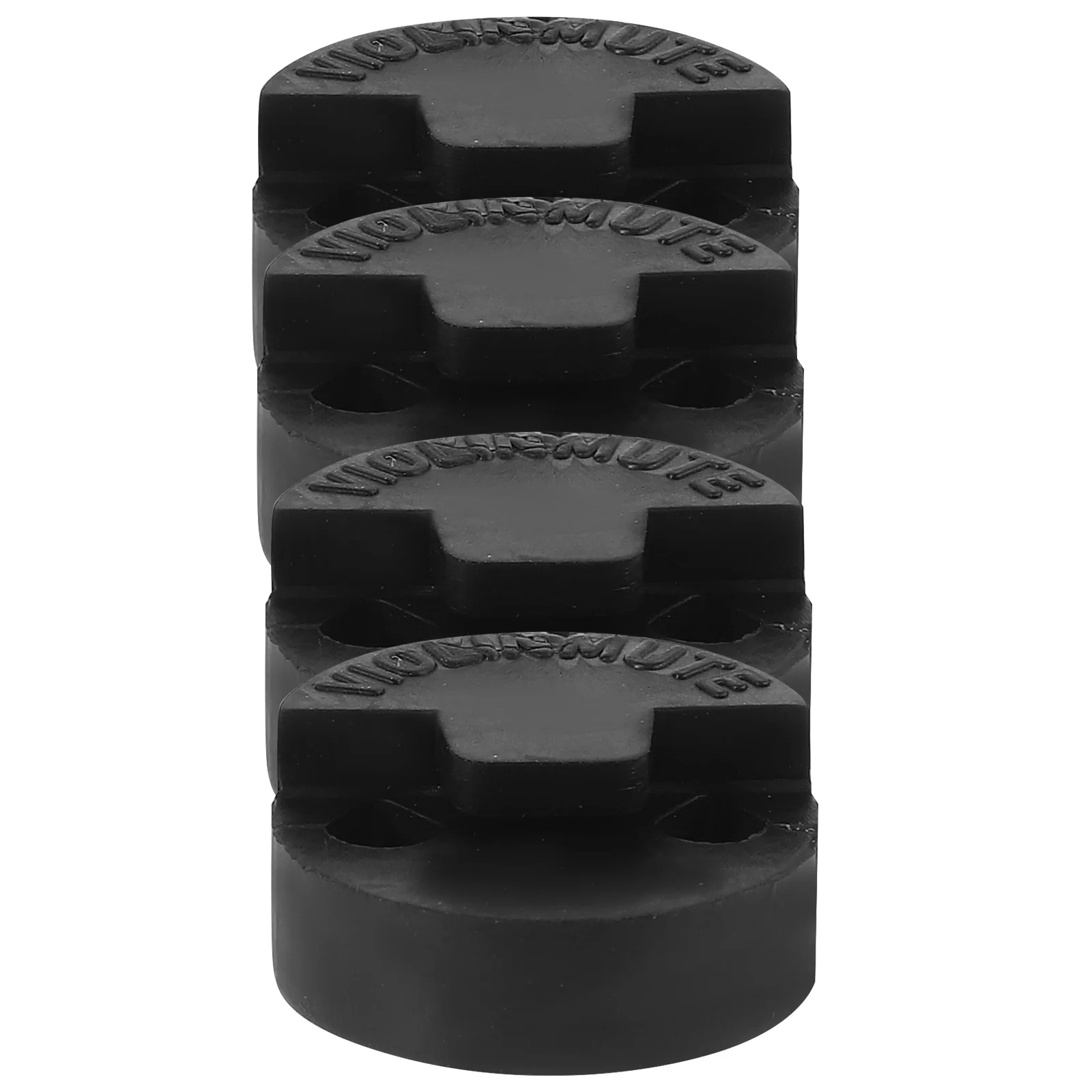 

4pcs Violin Mute Round Rubber Noise Reduction Gadget for Practice Viola Sound Dampener Musical Instrument Accessory