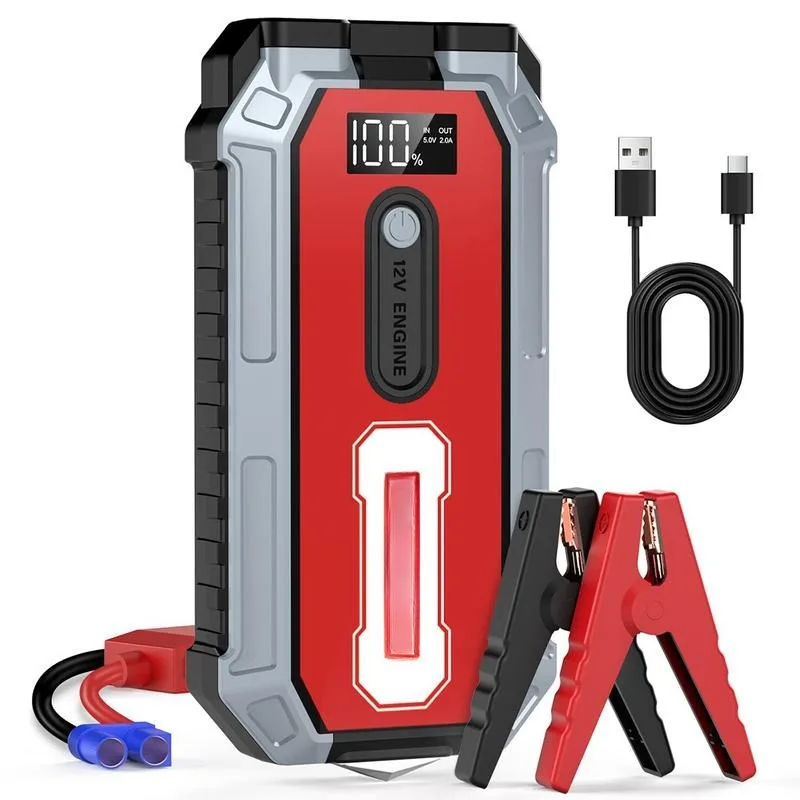 2000A Peak Portable Car Battery Jump Starter, USB Fast Charging Car Battery Jump Starter, Car Battery Repair Tool for 7L Gasoli