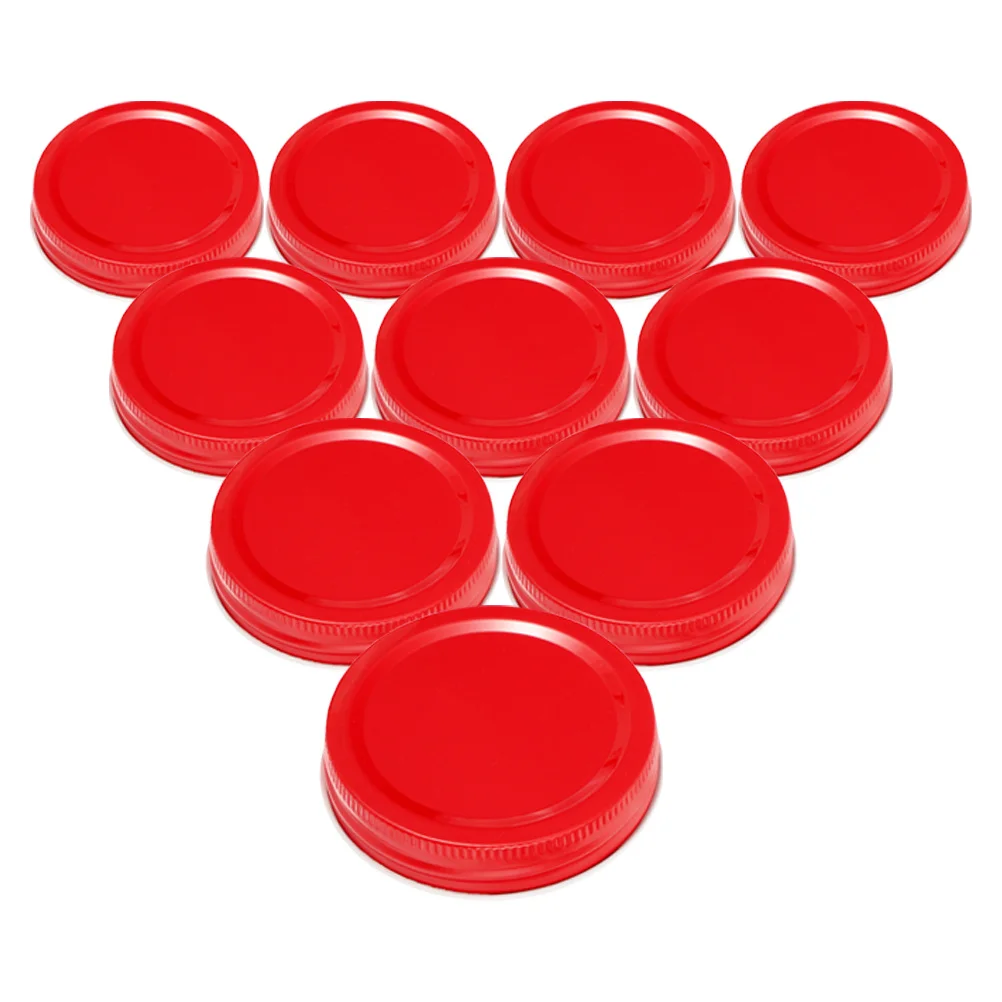 

10Pcs Jar Lids Wide Mouth Iron Metal Airtight Canning Lids Leak Proof Sealing Covers for Canning Jars Leak Proof Airtight Seal