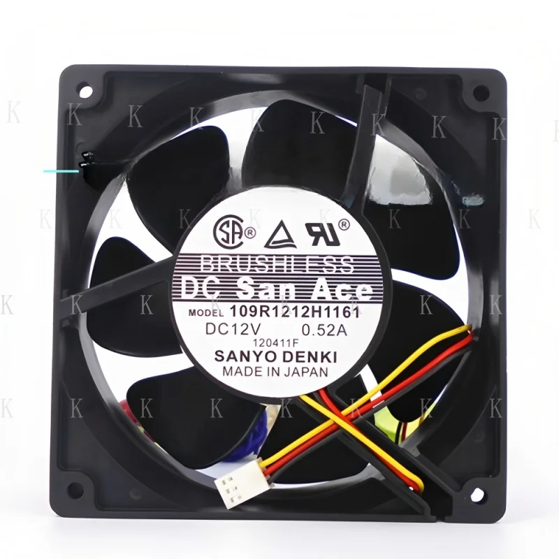 

C ДЛЯ оригинального бесшумного охлаждающего вентилятора Sanyo 109R1212H1161 120*120*38 мм 12 В 0,52 А