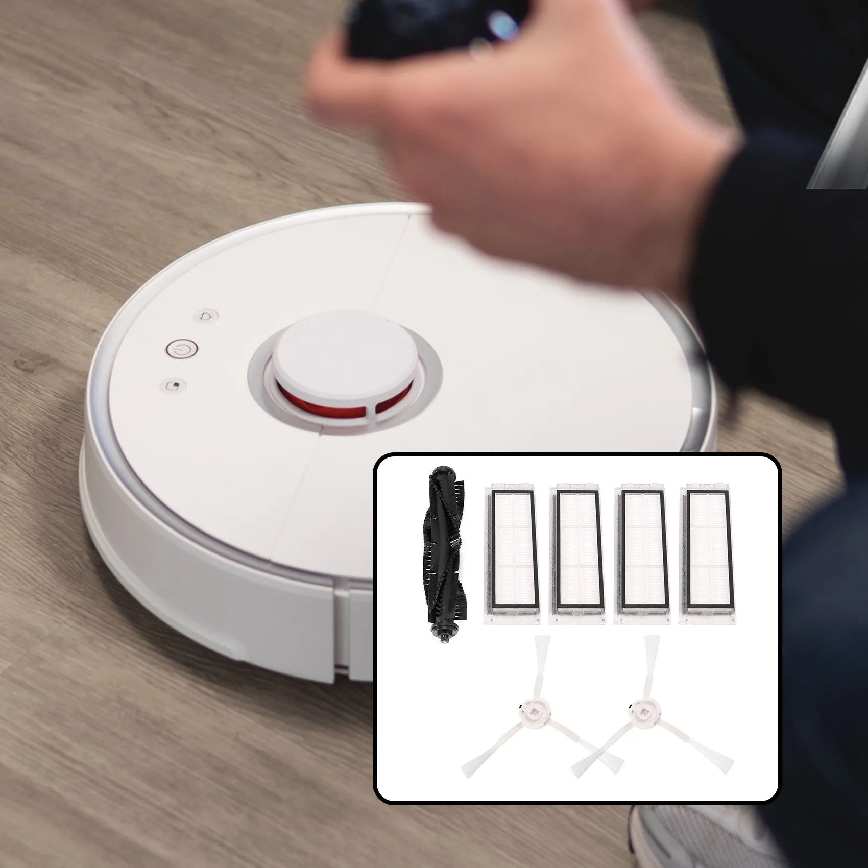 Cepillo principal para Robot aspirador, accesorio lateral con filtro HEPA para S5, S7, 360