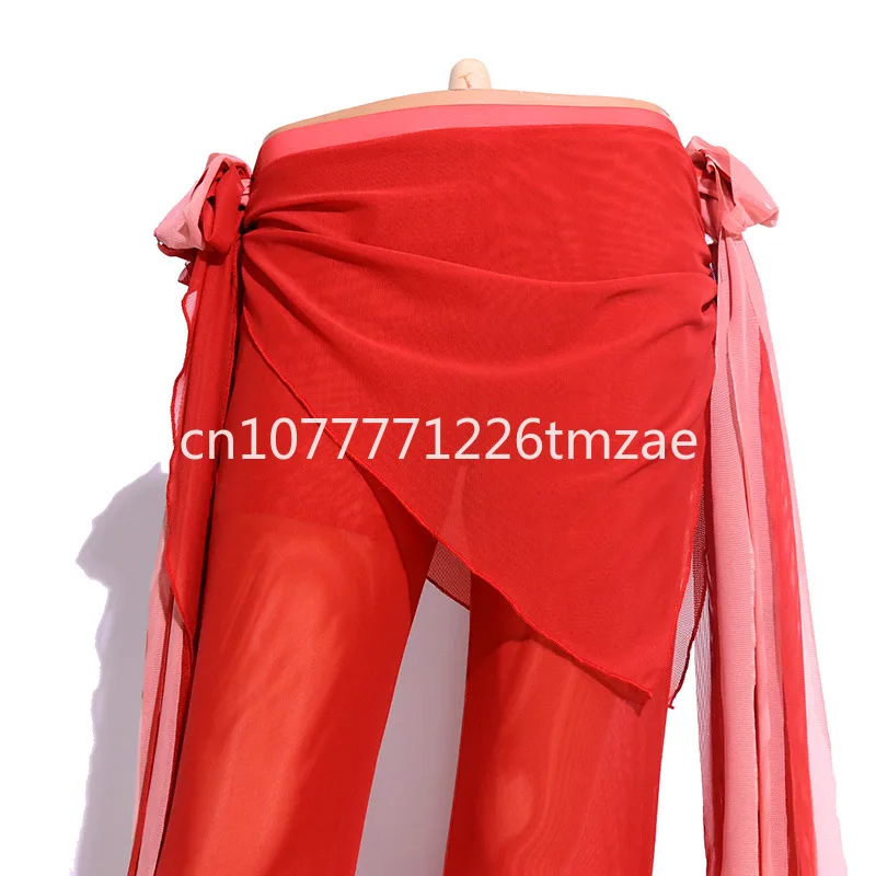 Dance skirt belly dance pants, female German mesh small floating curtain pointed horn pants, hot selling