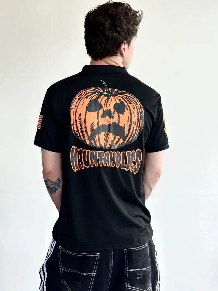 Футболка Поло Haunted Mound Hauntaholics Sematary Y2k Tshirt Mens