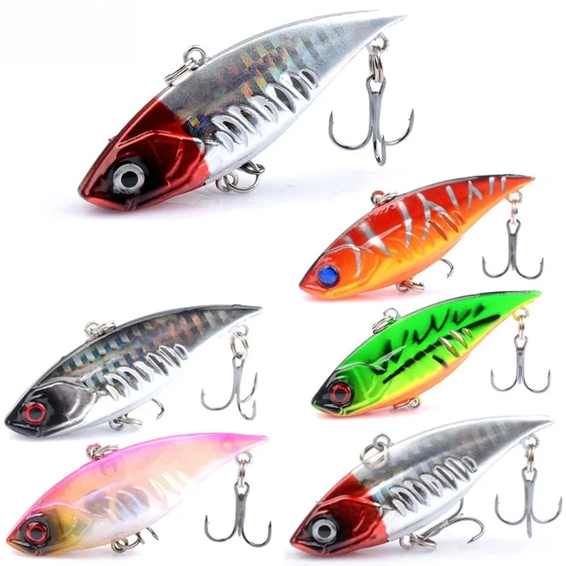 1pcs 6.8cm/11g hard lure VIB sinking rattle lure 3D Eyes art