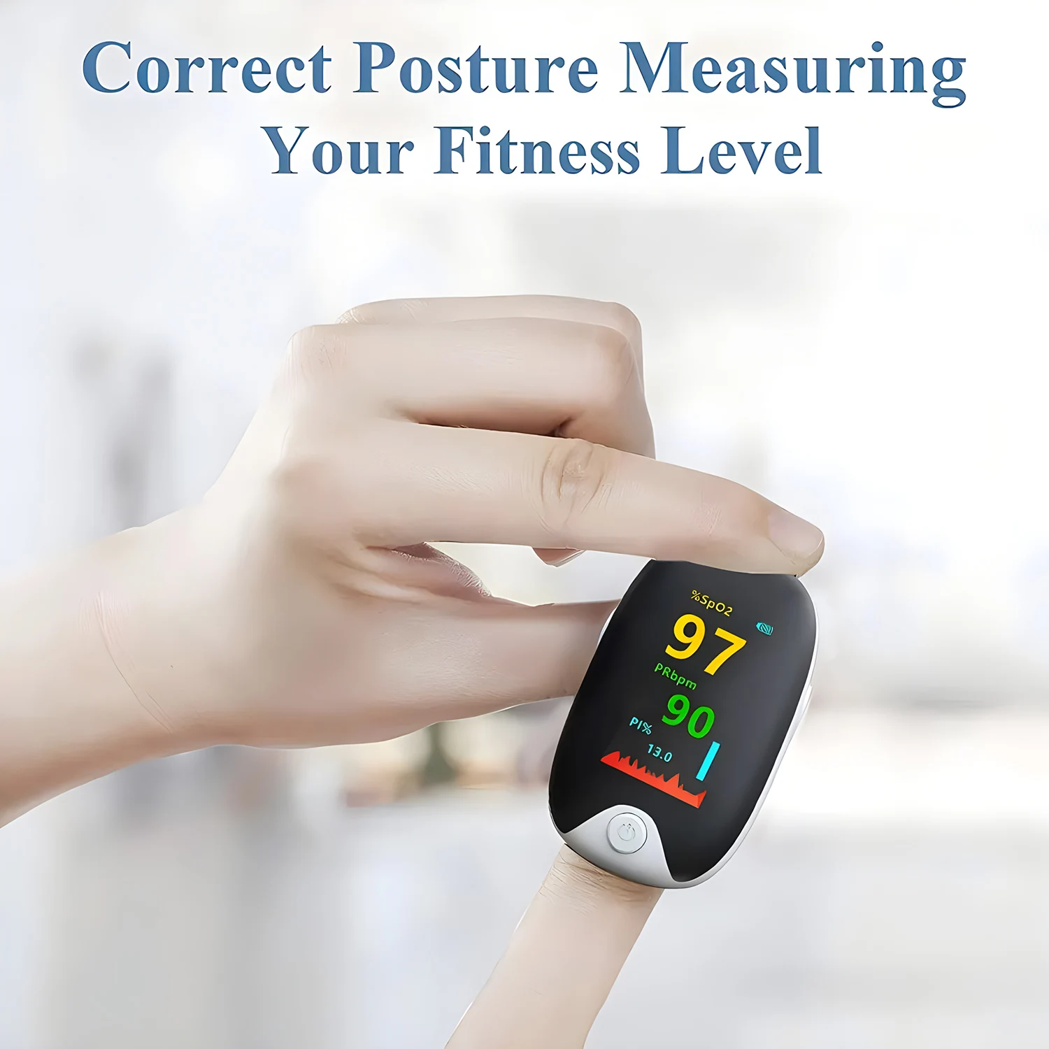 Finger Pulse Oximeter Digital Finger Clip TFT Display SpO2 PR Heart Rate Monitor Blood Oxygen Saturation Meter Portable