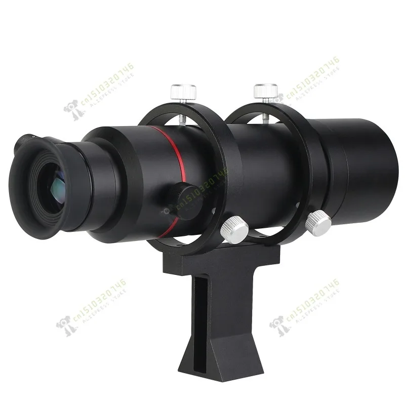 Optical Star Finder com luz, preto, 8x50