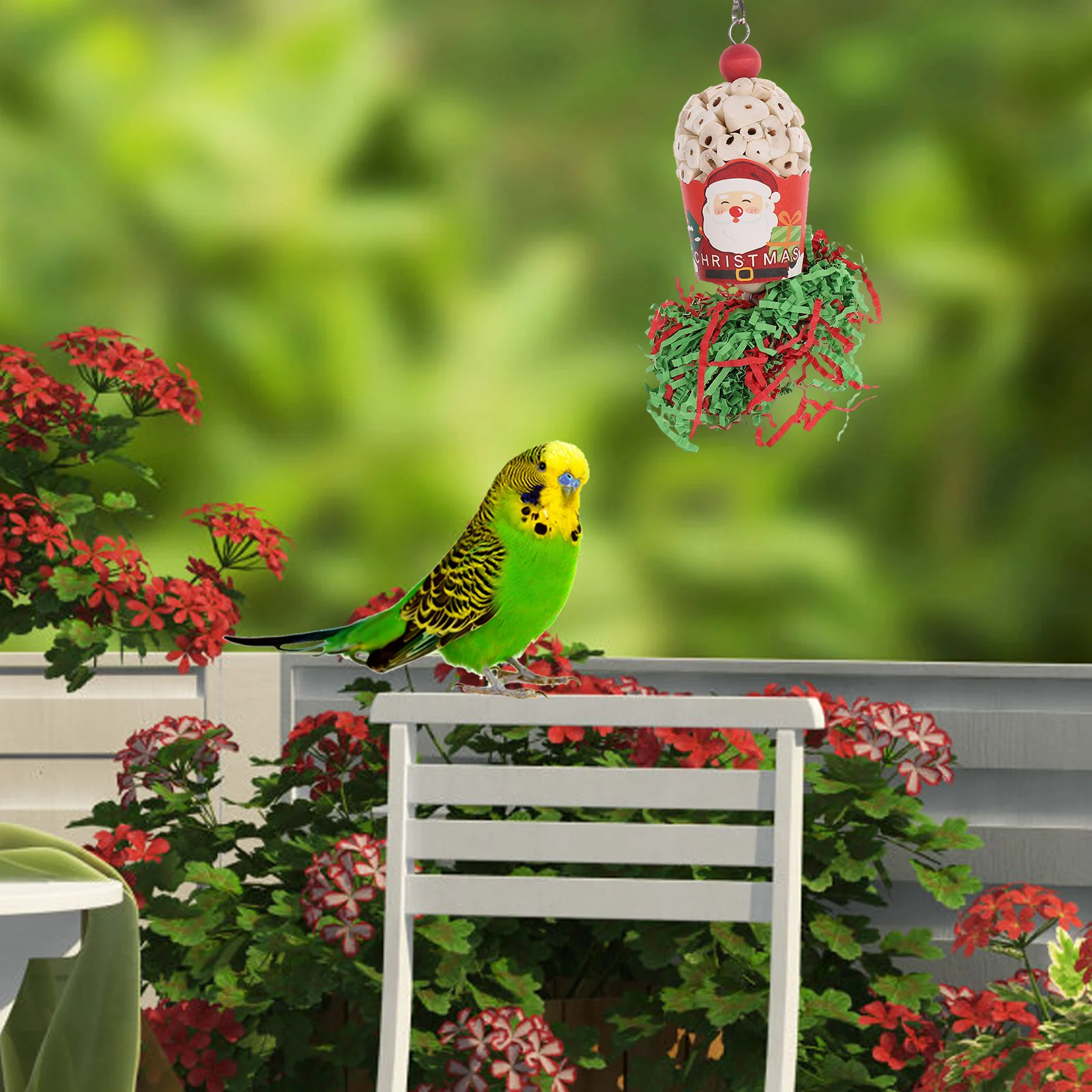 

Christmas Parrot Hanging Chewing Plaything Durable Bite-Resistant Wear-Resistant Suspensing Bird Cage Accessory