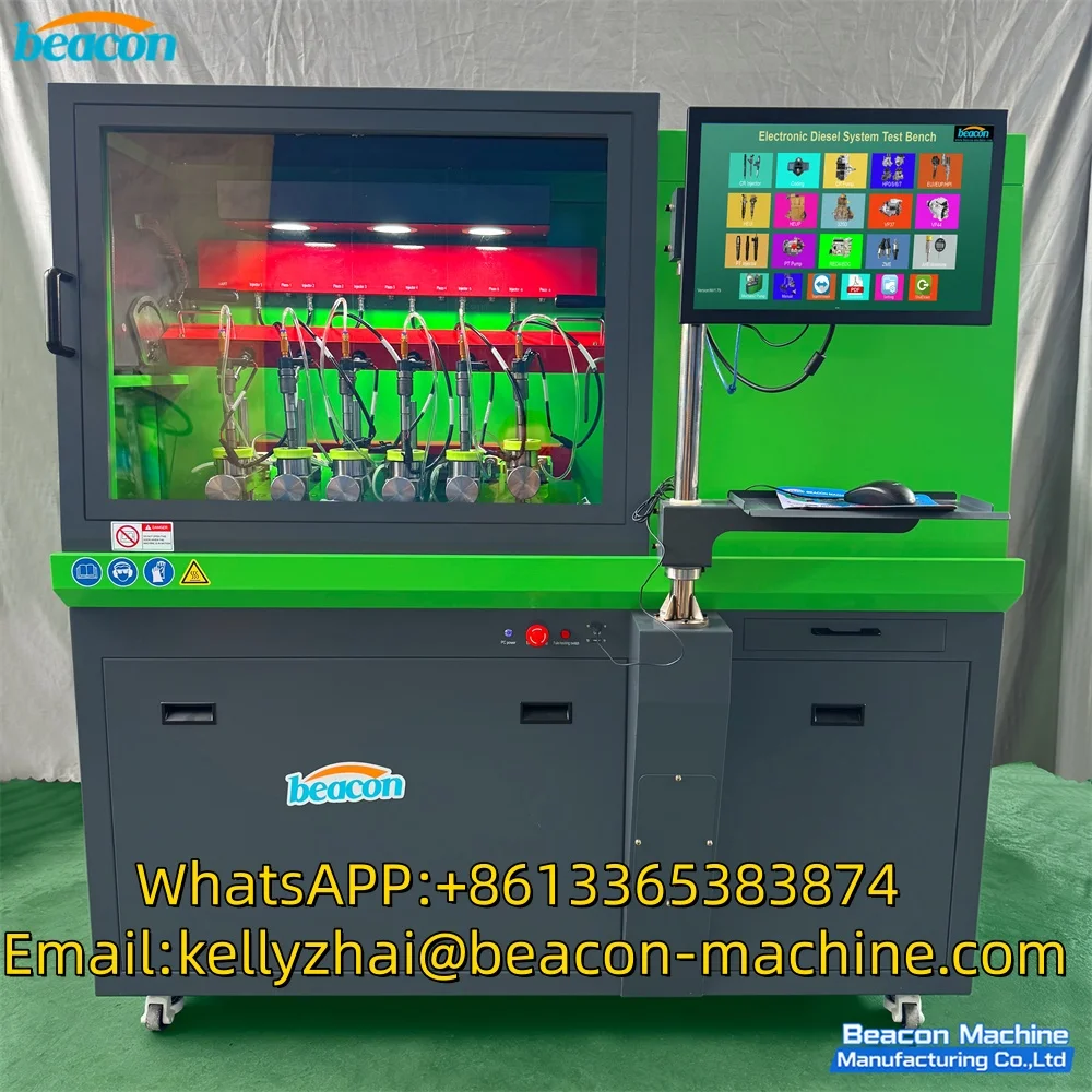 High Pressure Common Rail Injector Test Bench Automatic 6 Cylinder Diesel Injector Tester Machine with Coding Function