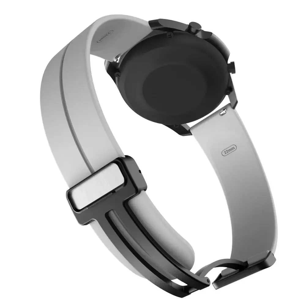Pulseira de fecho magnético de silicone 22mm para cmf da nada watch pro 3 2 1 pulseira para huawei watch gt5 gt4/xiaomi s4 s3 s2 s1