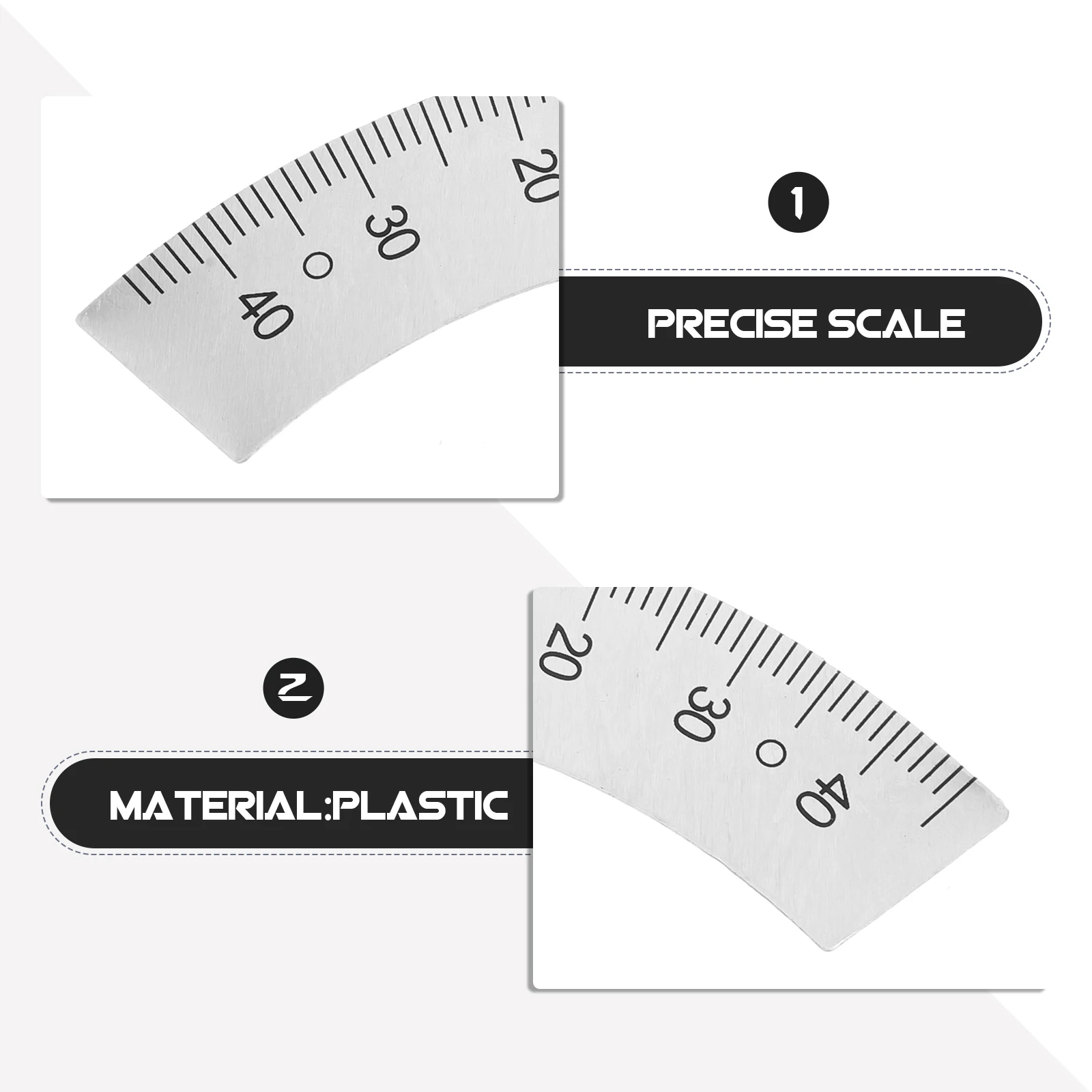 

45 Degree Angle for Milling Machine Plastic Protractor Scale Measuring Tool Clear Markings Arc Ruler Milling Projects Angle