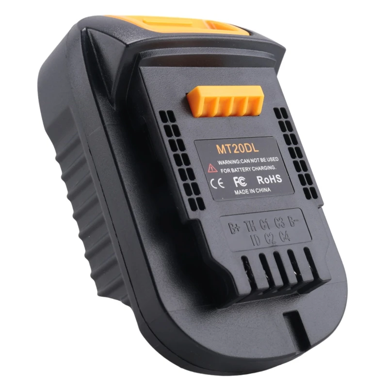 

Адаптер для аккумуляторов MT20DL: конвертер 18В для инструментов DeWalt 18В/20В, совместим с Li-Ion аккумуляторами Bl1830, Bl1860, Bl1815 [LIFEAA98]