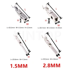 20 sztuk 1.5/2.8MM zacisk kablowy 211cc2s1120 211cc2s1160p 211CL3S2160 FCI Tyco Auto złącze zaciskowe miedzi kontaktowe mężczyzna kobiece szpilki