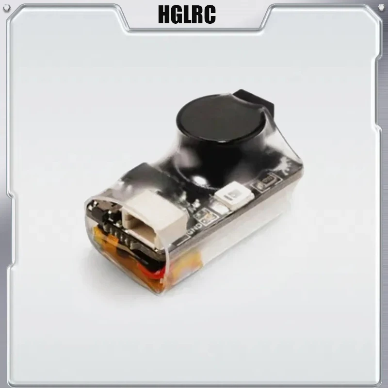HGLRC Soter FPV Drone Buzzer 5V 100DB LED Built-in Battery 22X12X12mm for RC Model Airplane FPV Racing Drones DIY Parts