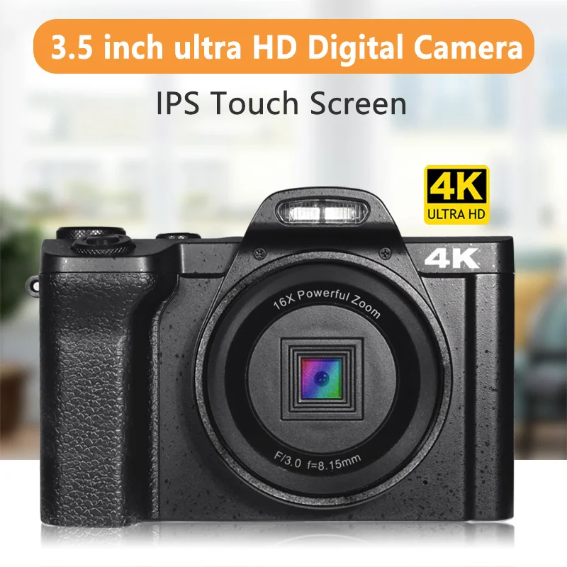 

4k Digital Camera FHD 48mp Video Camera Camcorder 16x Digital Zoom Wifi Vlogging Camera With 3.5-inch Ips Screen Cameras