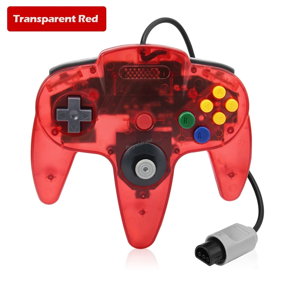 8 kleuren bedrade gamepad voor N64 console Joypad-bediening voor N64 klassieke joystick retro gameconsole gamepadaccessoires