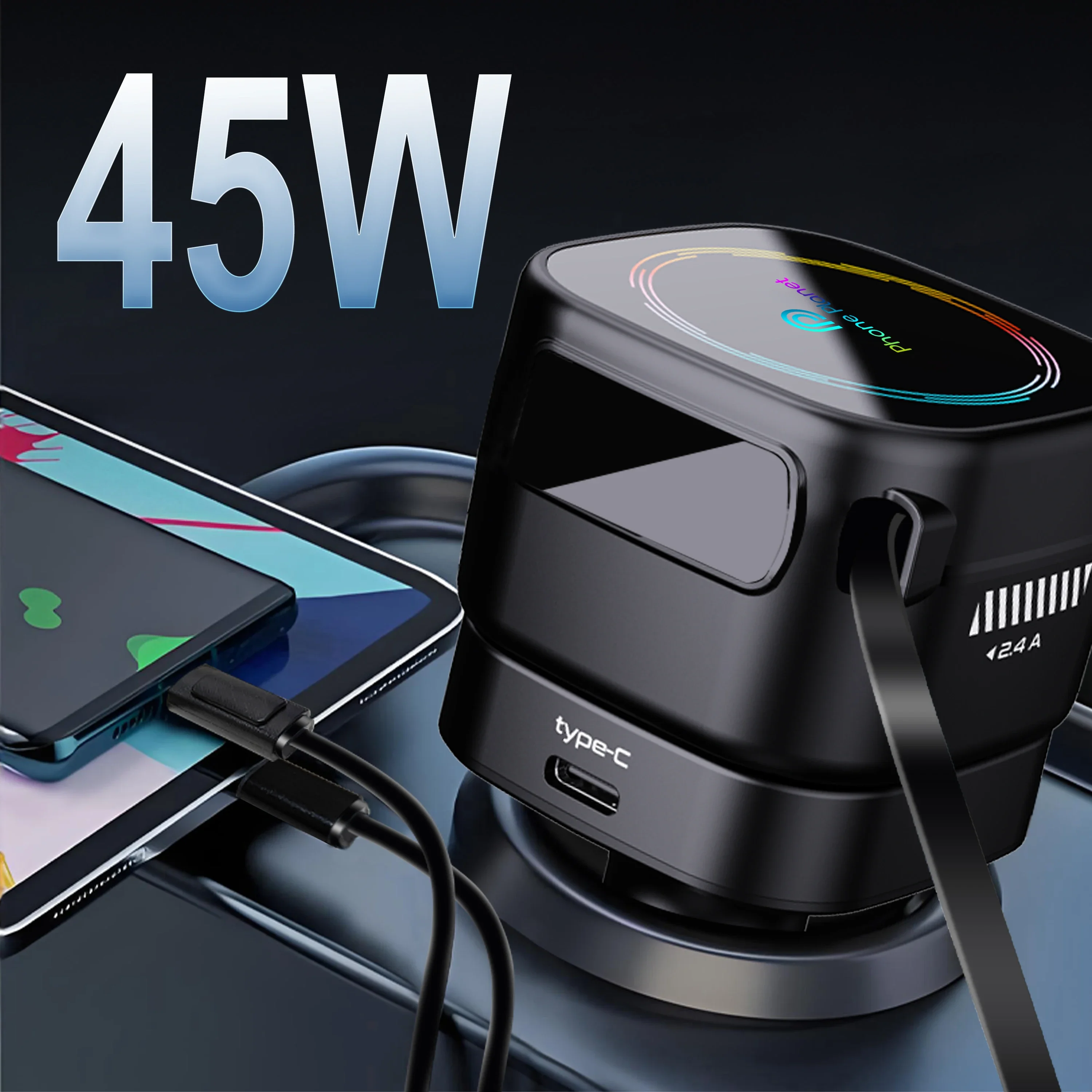 ウィンドウブレーカー人気4-in-1急速車載充電アダプター（シガーソケット付き）、ipad、iphone-17-16-15、samsung-s26-25、huawei対応