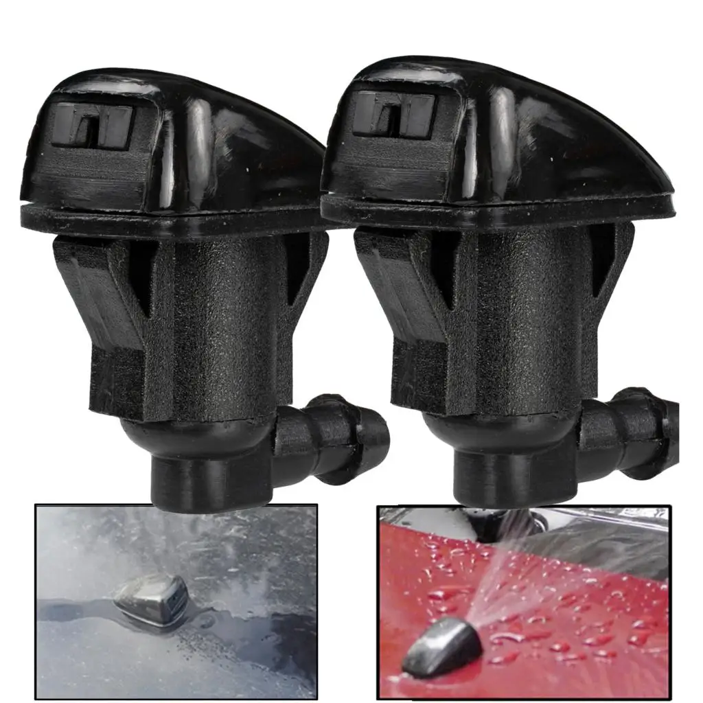 2x Front Windshield Wiper Washer Jet Nozzle For Toyota Avensis T25 2003 2004 2005 2006 2007 2008