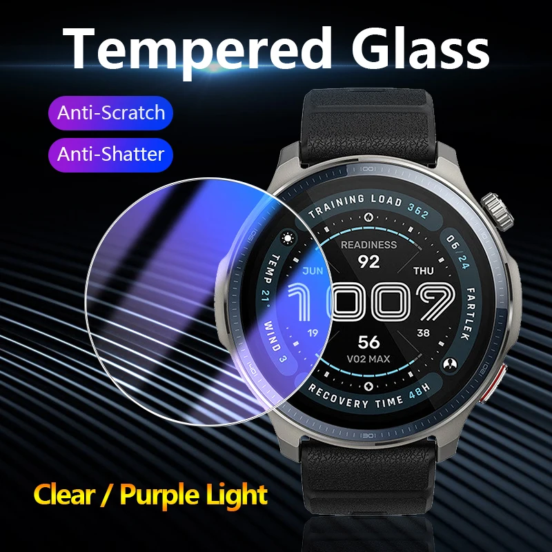 Für Amazfit Balance3 Balance2 Balance 3 2 XT Ultra Clear / Anti-Violettlicht 2,5D 9H Gehärtetes Glas Schutzfolie Displayschutz