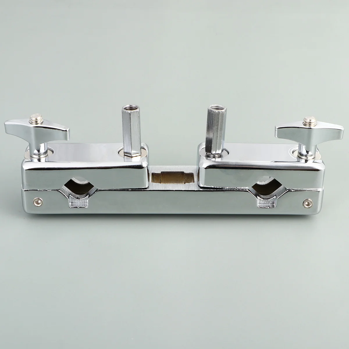 

Drum Clamp Double Mouth Holder Fixture Balance Silver Accessory Multi-function Clip
