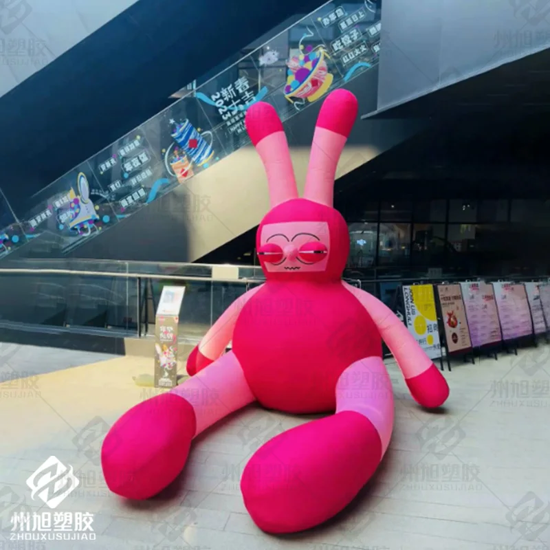 Inflatable rabbit doll large rabbit shopping mall outdoor lawn stage decoration advertising promotion props