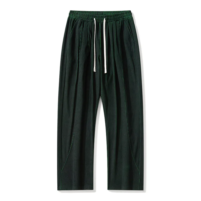 

Вельветовые широкие брюки большого размера, мужские флуоресцентные цвета, прямые повседневные брюки свободного покроя в стиле ретро, уличные брюки