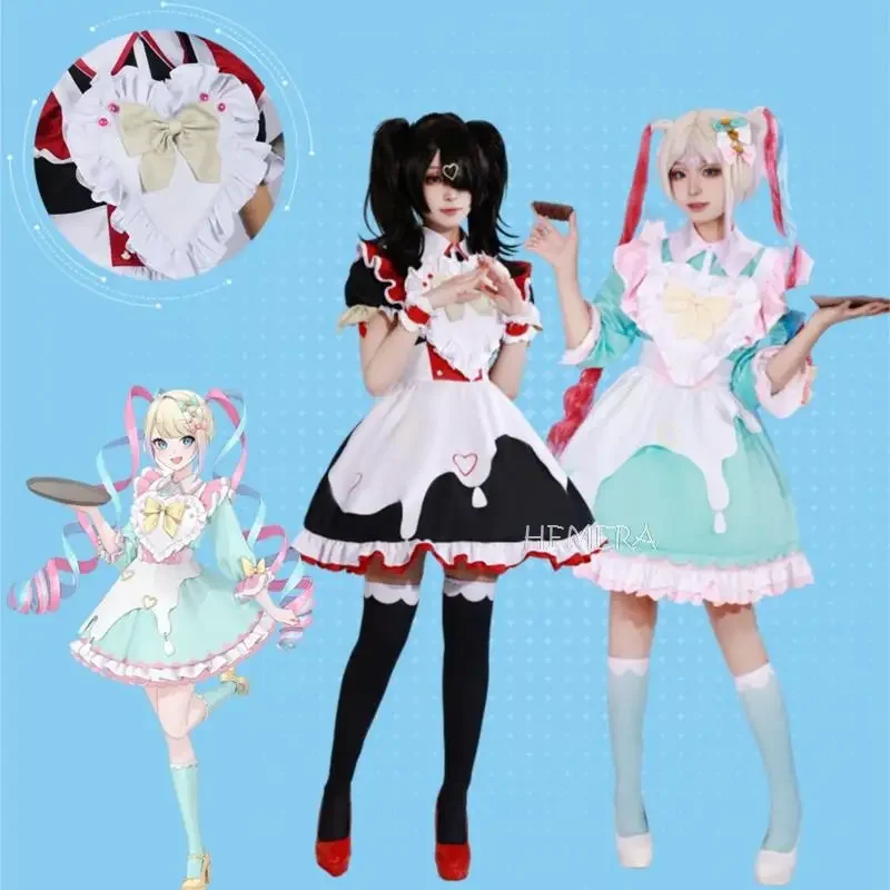 Gra Needy Girl Overdose KAngel Cosplay Needy Girl Overdose Ame Chan Cosplay Costume Lolita Maid Dress Party Costume Anime Cos