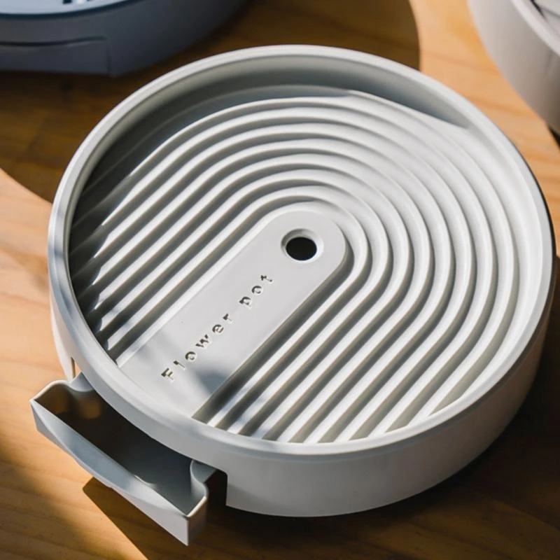 Plateau plante intérieure polyvalente avec roues Plate fleur Taclé Abs Texture D2rd