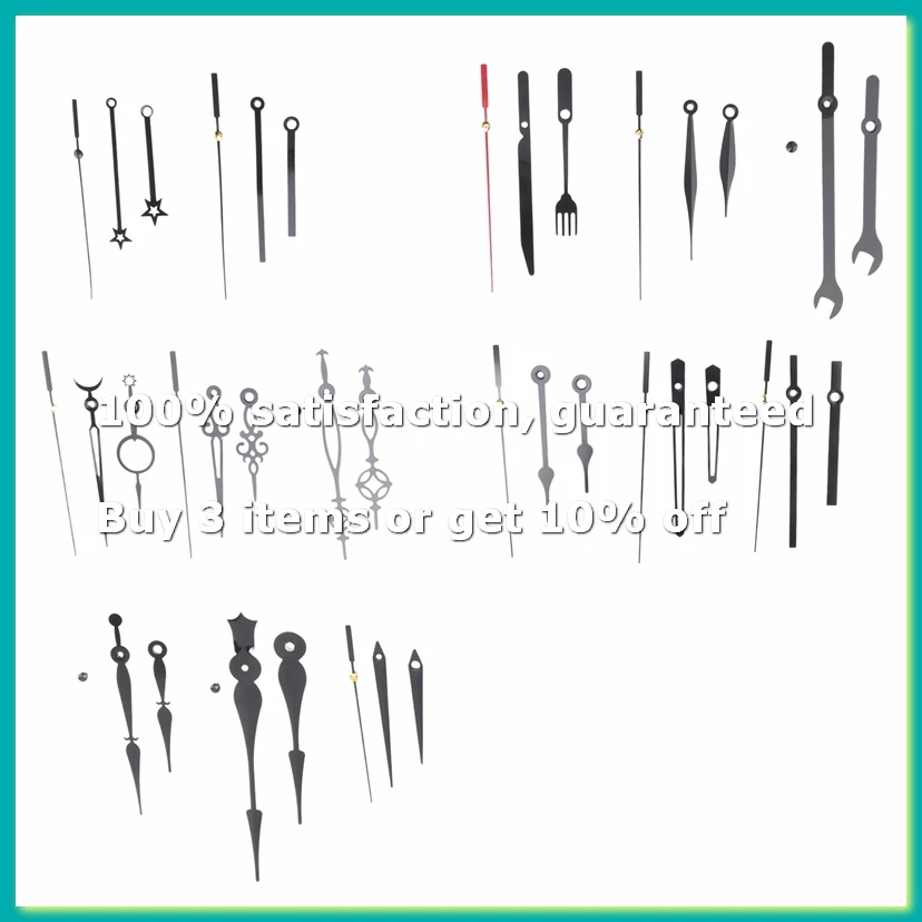 14 Styles Clock Movement Mechanism,Non-Ticking Clock Hands,DIY Repair Parts Replacement for Clock Repair-DTD2