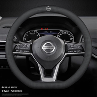 Car Steering Wheel Cover Leather Protection Accessories For Nissan X-Trail T32 T31 Qashqai J11 J10 Tiida Teana Navara Juke