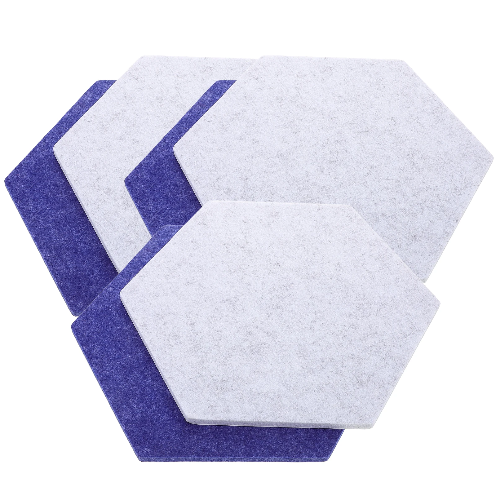 

6Pcs Hexagon Felt Wall Panels Cute Cork Board for Photos Memos and Notices Easy to Clean Yellow and White Hexagon Felt