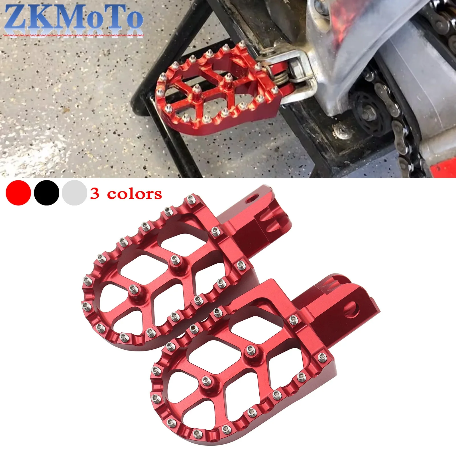 

Motorcycle CNC Aluminum Foot Pedal Footrest For Honda CRF50 XR70 CRF110 CRF 50 70 110 50CC 70CC 110CC Universal accessories