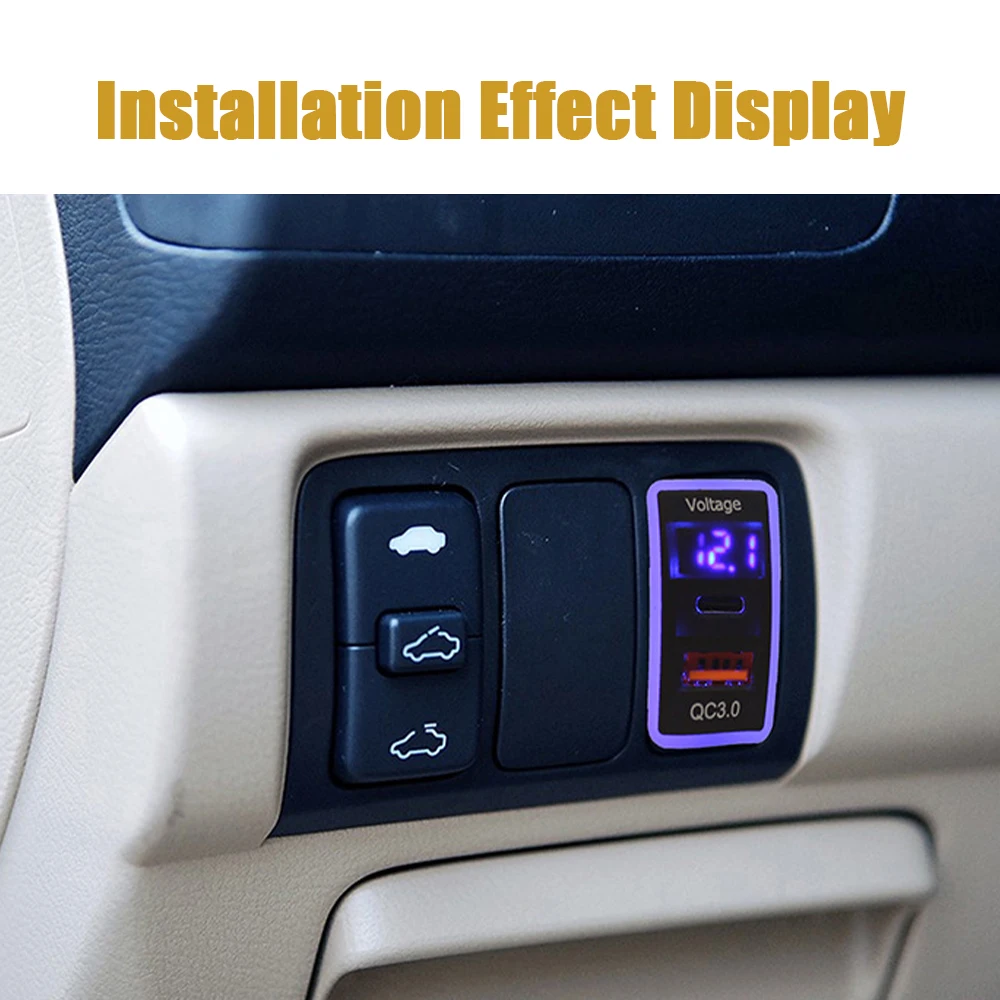 مقبس شاحن السيارة QC3.0 شحن سريع USB شحن منفذ محول الطاقة الهاتف لهوندا أكورد 2003-2007 ل Acura TL 2004-2006 #6