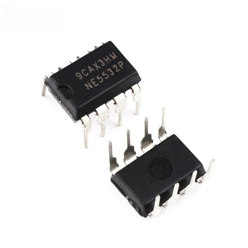 Chip de amplificador de Audio, dispositivo de bajo ruido, DIP-8 en línea, 2 piezas, NE5532P, NE5532N