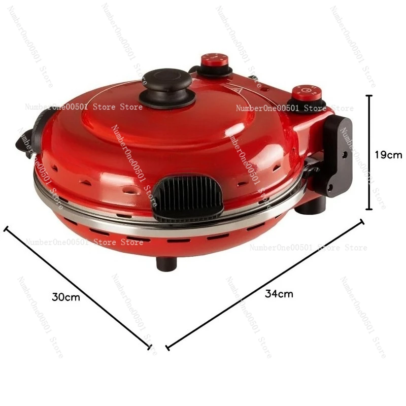 Pizza Electric Grill Pan 1200W High Power 5 Cooking Levels Multi Function Electric Skillet Baking