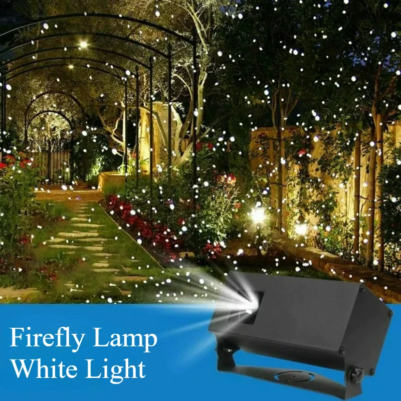 Dynamic Firefly Starry Sky Projection Light with 3 Remote Control Modes Waterproof Courtyard Garden Scenic Area Atmosphere Light