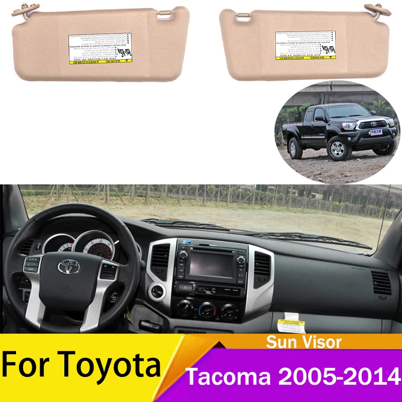 

For Toyota Tacoma 2005 2006-2015 High quality PVC material Car interior front sunshade sun visor beige gray Car accessories