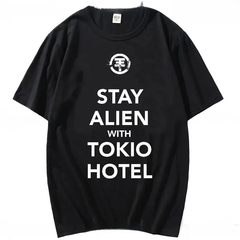 

Tokio Hotel женская футболка в стиле Харадзюку в стиле аниме для девочек, уличная одежда, круглая одежда Ne ort Sve с кроликом, смесь хлопка и полиэстера