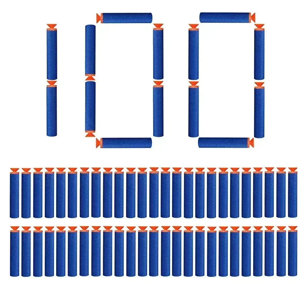 Nerf n-strike elite série dardos para crianças, balas de espuma, brinquedos ao ar livre, 100pcs, 7,2 cm, novo